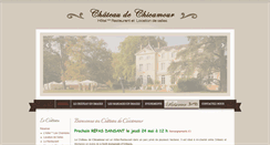 Desktop Screenshot of chateau-de-chicamour.com