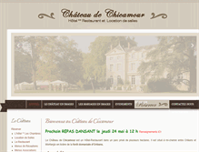 Tablet Screenshot of chateau-de-chicamour.com